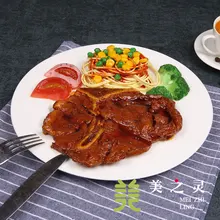 Simulated Western T-bone Steak Food Model Restaurant Display Sample Props Simulation Food Handicraft Artificial Props Decoration