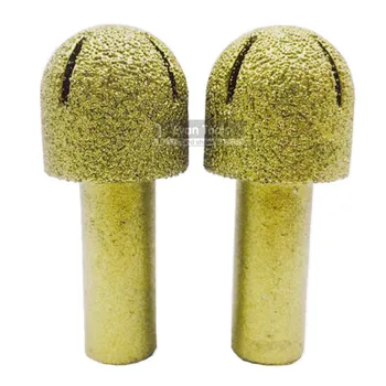 

2 pcs vacuum brazed grinding polishing head R12 electrical roller diamond bur cutting grinding bit set abrasive tools