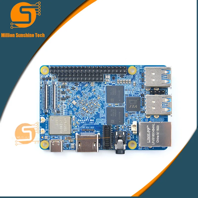  NanoPi M4 2GB/4GB DDR3 Rockchip RK3399 SoC 2.4G & 5G dual-band WiFi+Bluetooth 4.1 supports Ubuntu A