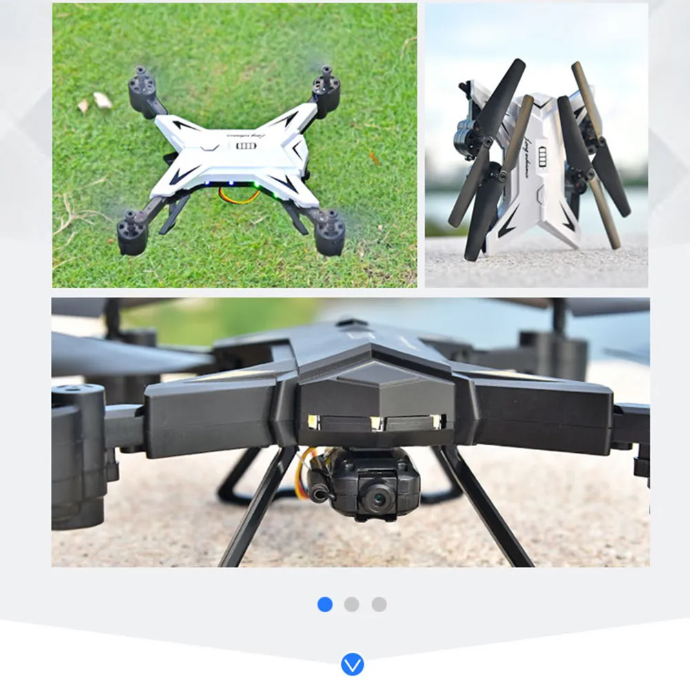 Длительный срок службы батареи складной аэрофотосъемка Дрон высота удержания четырехосный самолет Wi-Fi передача изображения дистанционное управление самолет