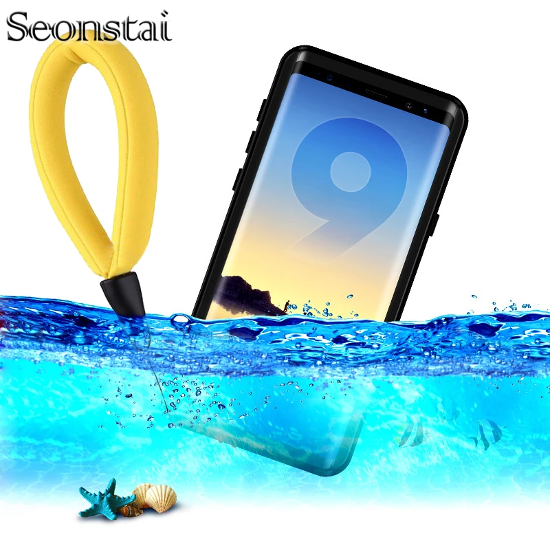 

For Galaxy Note 9 Waterproof Case IP68 Underwater Protection Swimming Diving Cover for Samsung S8 S9 Plus Note 8 with Touch ID