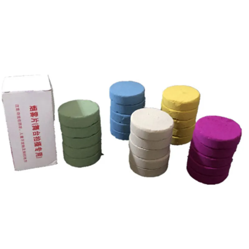 Cosplay&ware 5pcs Smoke Cake Colorful Spray Effect Round Bomb Party Stage Studio Photography Magic Light Fog Maker -Cosplayware Store