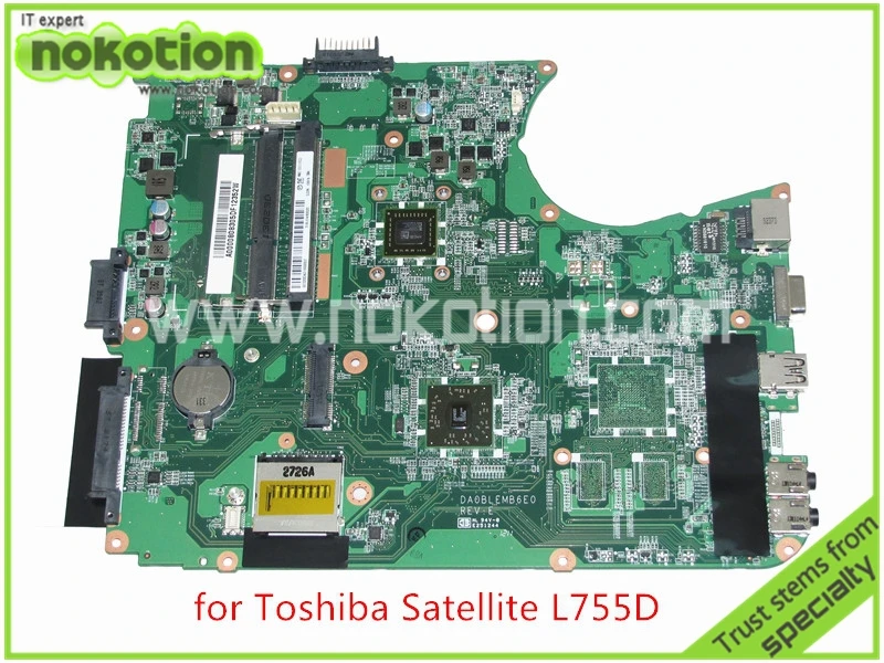 Mainboard A000080830 DA0BLEMB6E0 REV E For toshiba satellite L750D L755 L755D laptop motherboard AMD E350 DDR3