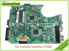 Mainboard A000080830 DA0BLEMB6E0 REV E Para toshiba satellite L750D L755 L755D laptop motherboard E350 DDR3