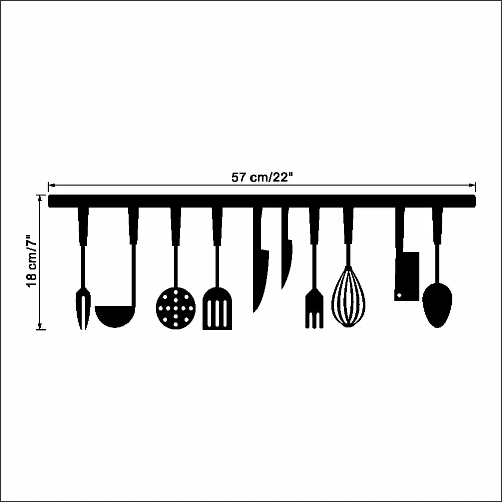 3d Effect Kitchen Tools Restaurant wall stickers Decals Kitchen Decoration Home Decor DIY wall art MURAL 3d Effect Kitchen Tools Restaurant wall stickers Decals Kitchen Decoration Home Decor DIY wall art MURAL