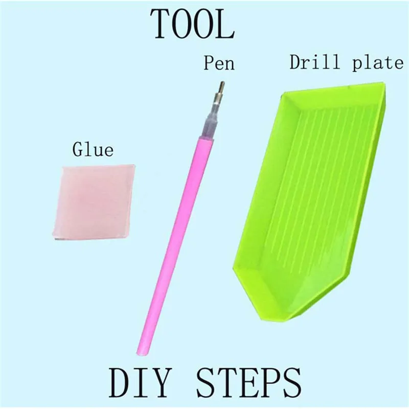 DIY Diamond Painting Tool 5D Full Square Diamond Cross Stitch Tray Embroidery Pen Rhinestone Mosaic Painting Tools