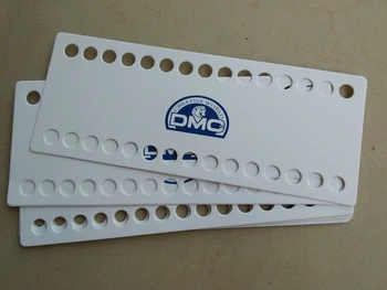 

cross stitch blank DMC threading boards thread organizer 30 holes, thick white card threading board cross stitch accessories