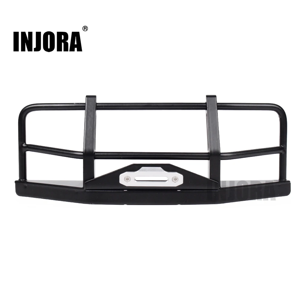

INJORA RC Car 185MM Black Metal Front Bumper for 1/10 RC Rock Crawler D90