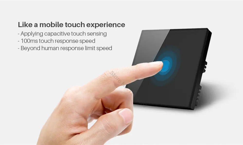 EUUK Standard smart remote control Wall Touch Screen Switch (8)