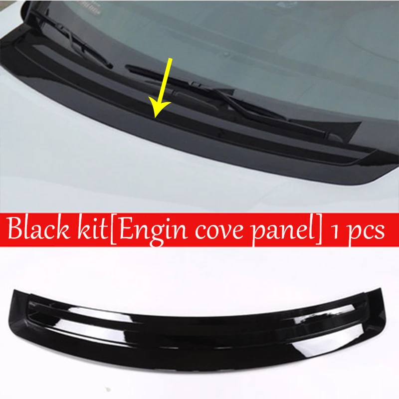 

ABS Chrome Gloss Black Hood Panel Cover Trim For Landrover Range Rover Vogue LR405 2013-2017 Model Refitting