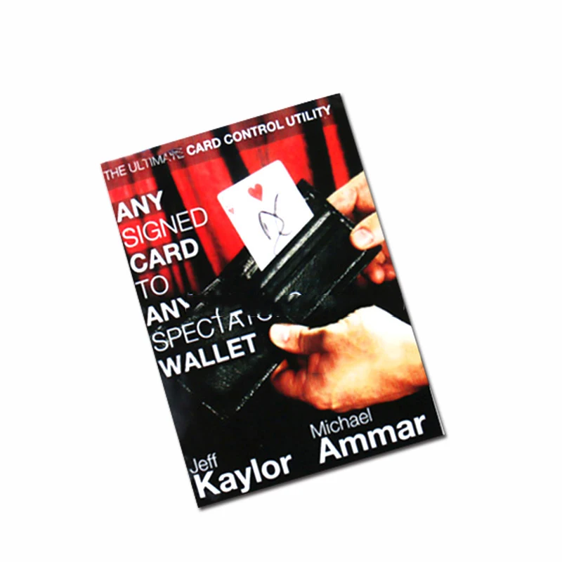 

Any card to any spectator's Wallet (instruction and Gimmick) street close up magic tricks magic props