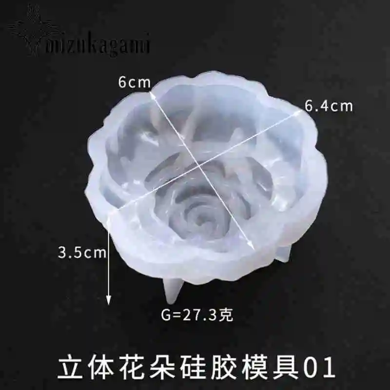 УФ Смола DIY 3D Роза силиконовая формочка с цветами для DIY Изготовление, поиск ювелирных изделий формы аксессуары