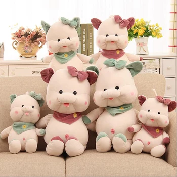 

New Lovely Scarf Pig Short Plush Toys Stuffed Animal Pig Toy Soft Plush Doll Children Birthday & Christmas Gift