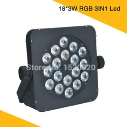 Led Quad номинальной света 18 шт * 3 W RGB 3IN1 светодиодные par-прожекторы может RGB для клубной сцене Disco вечерние DJ Показать