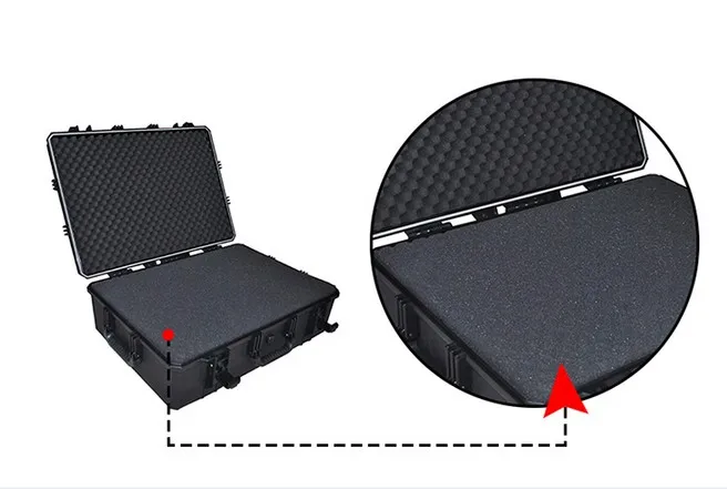 Чехол для инструментов toolbox чемодан ударопрочный герметичный водостойкий защитный чехол 650*450*230 мм запасные части комплект чехол для