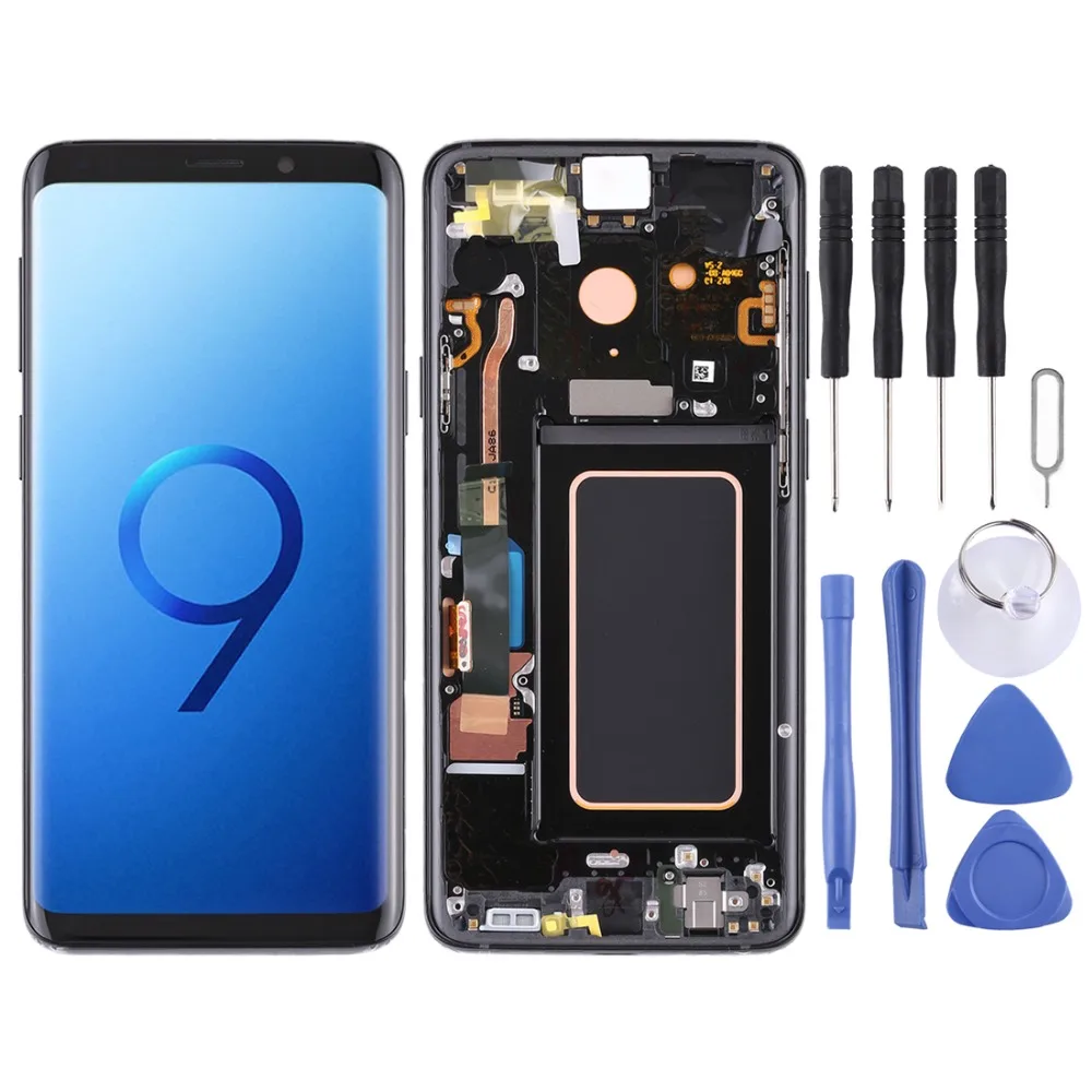 IPartsBuy ЖК-экран и дигитайзер Полная сборка с рамкой для Galaxy S9+/G965F/DS/G965U/G965W/G9650