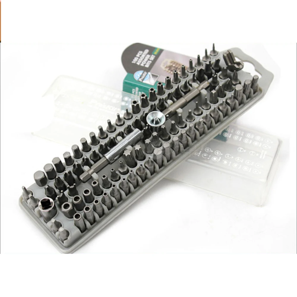 

ProsKit 100pcs Assorted Power Bits SD-2310 All in One Set screwdriver exchange bits for DIY ratchet Tool steel bits