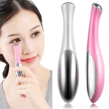 Portable Mini Eye Massage Device Pen Type Electric Eye Massager Dark circles Eye bags Wrinkle Thin Facials Vibration Beauty Tool electric eye massage device to the eye bags dark circles wrinkle massage instrument eye cream massage stick