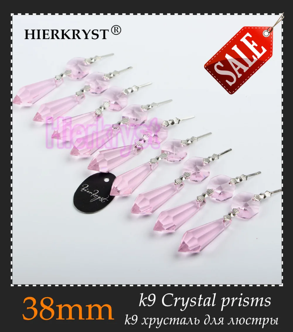 HIERKRYST 100 pçs lote Rosa Lustre de