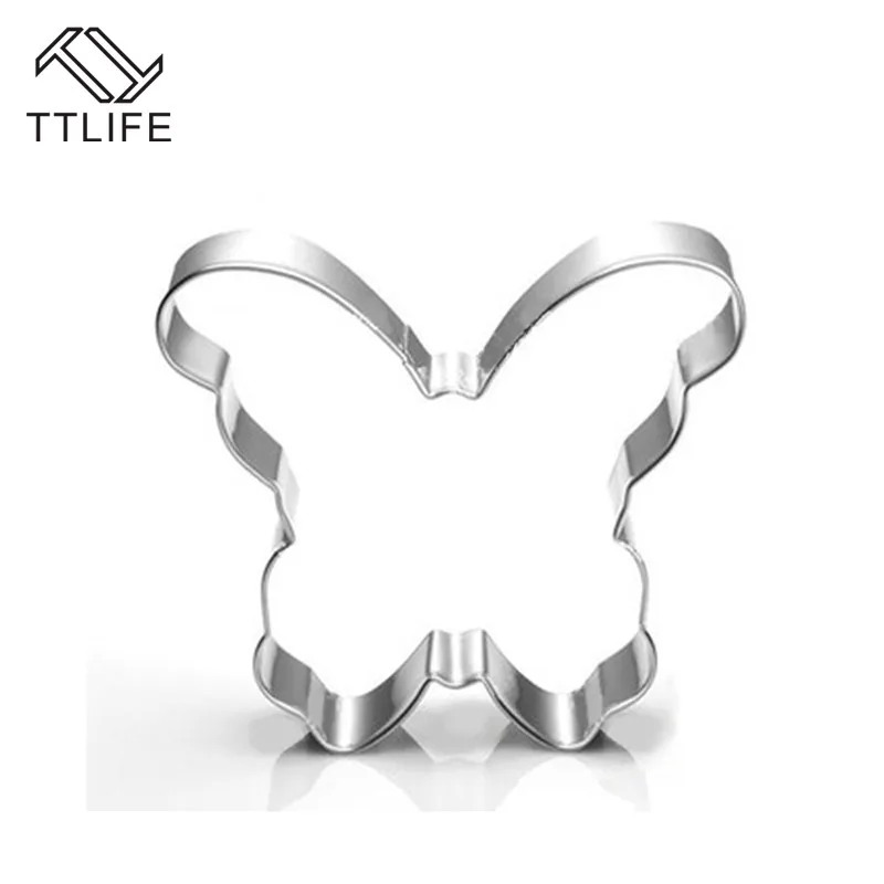 

TTLIFE Butterfly Insect Animal Cookie Cutters Stainless Steel Patisserie Baking Confectionery Biscuit Pastry Mould Accessories