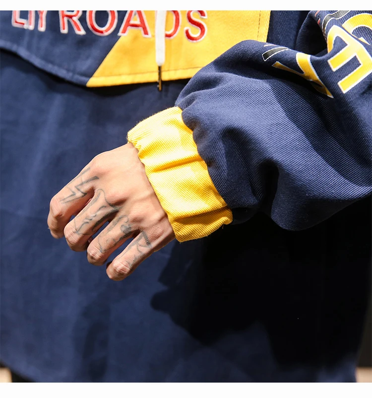 Windbreaker Jacket Men Pullover Hoodie  (11)