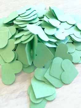 

Mint Green Confetti | Heart Confetti | Bridal Shower | Table Decor | Wedding | Baby Shower Table decor scrapbook Confettis