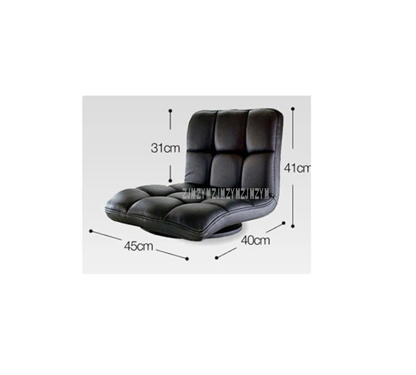 Современный стул для гостиной, мягкое кожаное кресло с спинкой, вращающийся на 360 градусов, японский стиль, безногий стул, мебель для дома