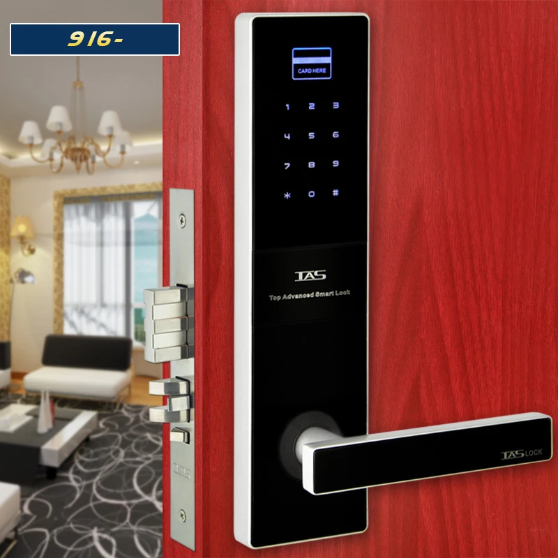 Digital door lock with touch screen password electronic