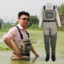 Waterproof pesca wader, stocking foot chest waders for hunting, fishing and rafting wading shoes