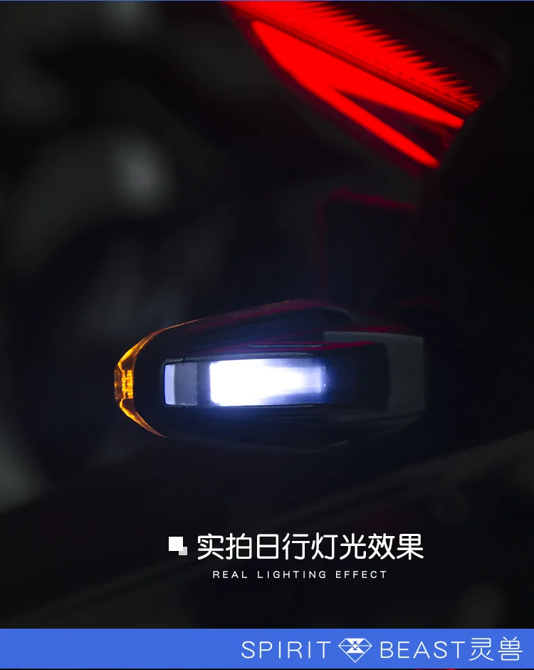 1 пара Spirit beast направленная для moto rcycle Поворотная сигнальная лампа мигающая moto led 12V