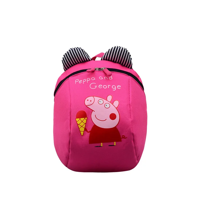 Peppa Pig детский сад школьная сумка мультфильм фигурка героя персонажа рюкзак из высококачественного нейлона ткань мультфильм сумка Детская - Color: 1