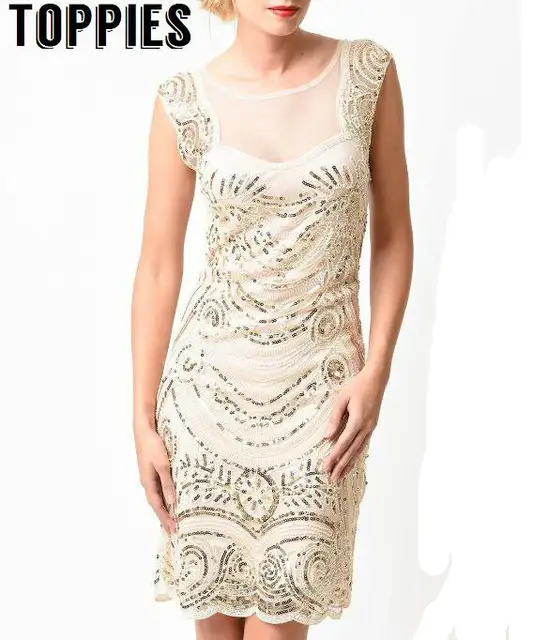 2017 Summer Elegant Great Gatsby Dress Sleeveless Vintage Sequins 2017 Summer Elegant Great Gatsby Dress Sleeveless Vintage Sequins Fler Dresses Party Y Ds195