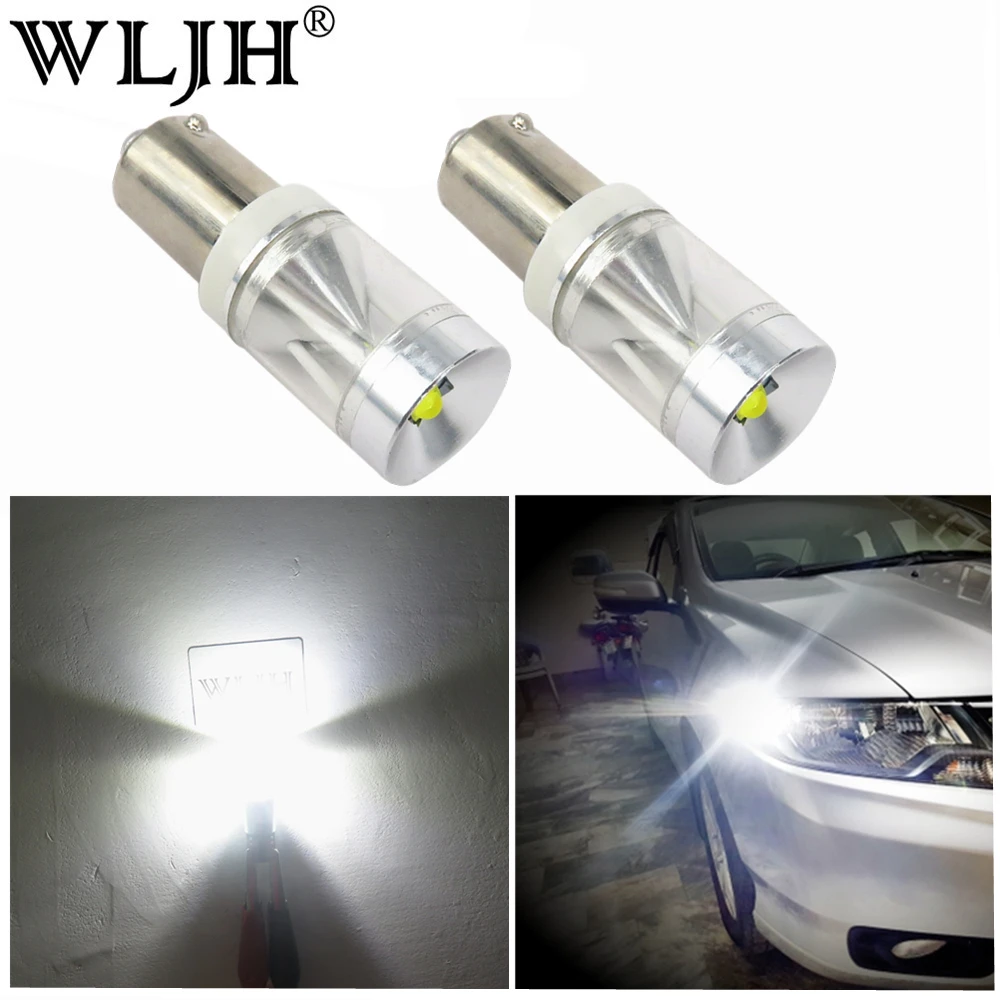 

WLJH 2x Canbus 500lm 9W No Error Ba9s T4W LED Light Car Interior Clearance Parking Number Plate Backup Indicator Daytime Light