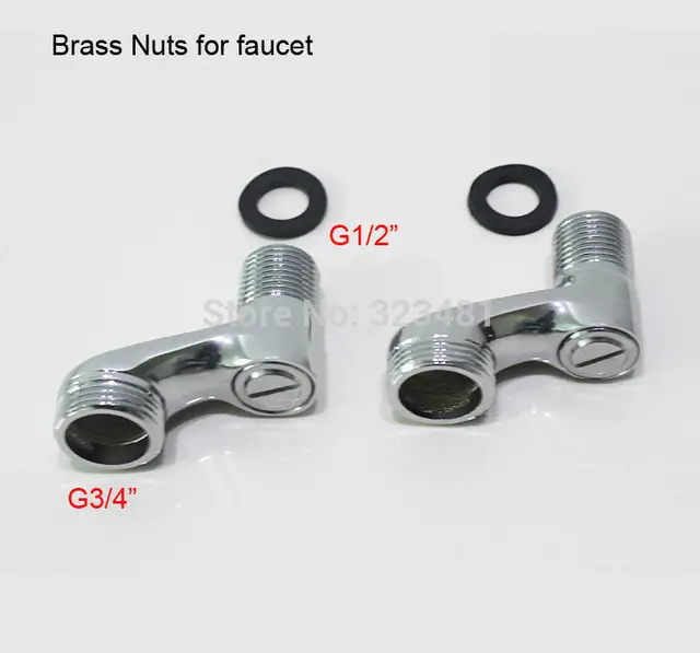 Luxury Chrome Plated Copper eccentric union couple nuts for wall mounted shower bathtub faucet