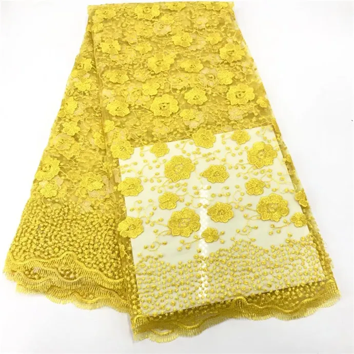 

Red color High quality Nigerian lace fabrics for wedding 2018 Latest african french lace fabric 2018 Green Yellow Royal Blue