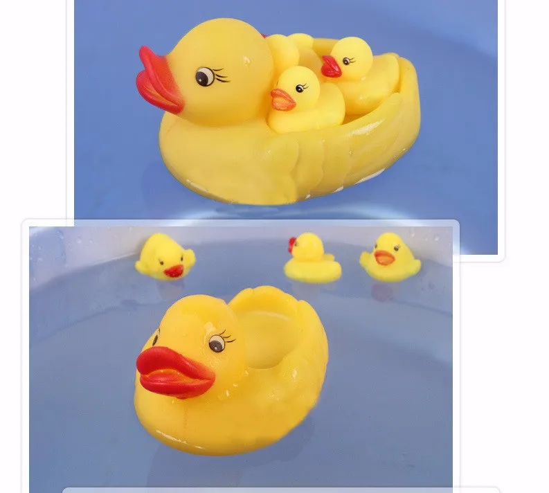 4pcs Swimming Pool Accessories Bath Toys Kids Water Toys For Children Rubber Duck Toys For Boys Girls Rubber Duck juguetes YP06 32 YP06 (9)