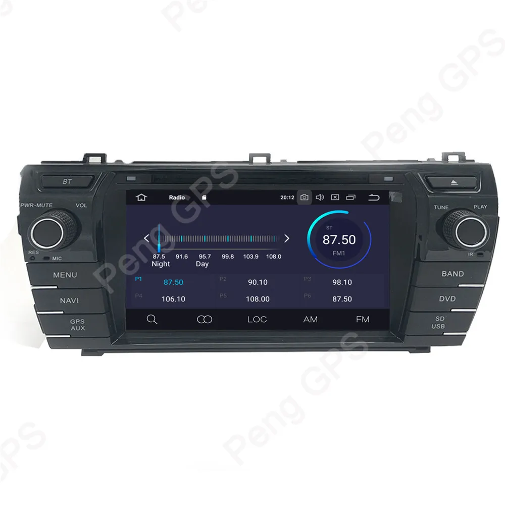 Cheap 4G+32G Octa Core 2 Din Stereo Android 9.0 Car Radio for Toyota corolla 2013-2016 GPS Navigation CD DVD Player Bluetooth 8