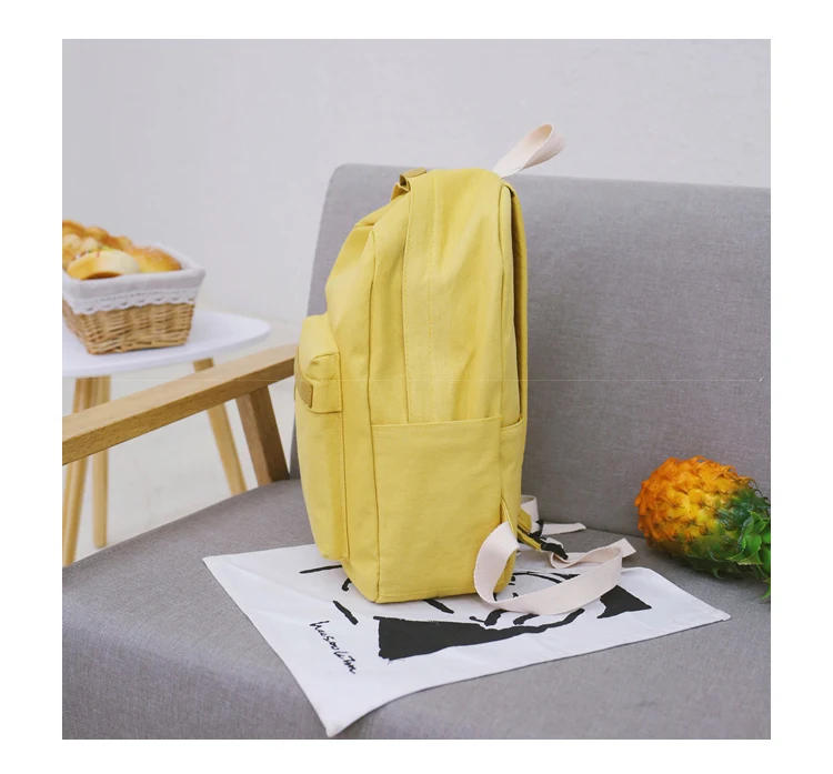 MJ Women Canvas Backpacks Ladies Shoulder School Bag Backpack Rucksack for Girls 2019 Travel Fashion Bag Casual Student Bag (30)