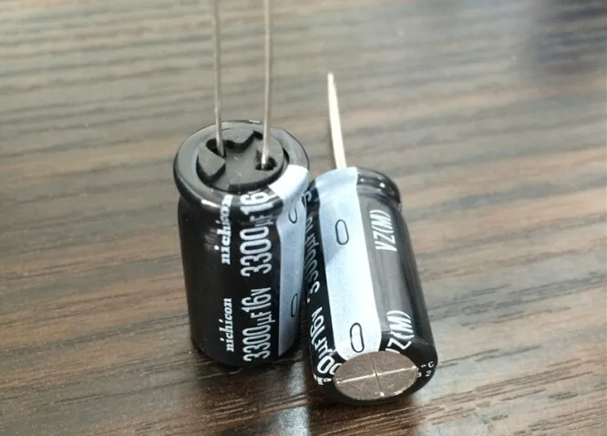 10 шт. 3300 мкФ 16V NICHICON VZ серии широкий Температура Range12.5x25mm 16V3300uF Алюминий электролитический конденсатор с алюминиевой крышкой