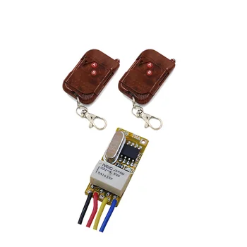 

DC3.5V-12V Hot Selling Mini Relay Wireless Switch Remote Control Power Led Lamp Controller Receiver Peach Transmitter