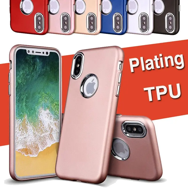 10 шт. Royal Luxury гальванизирует позолоченный чехлы для iPhone XS Max XR X 8 7 6 6 S плюс противоударный мягкий ТПУ твердый переплет