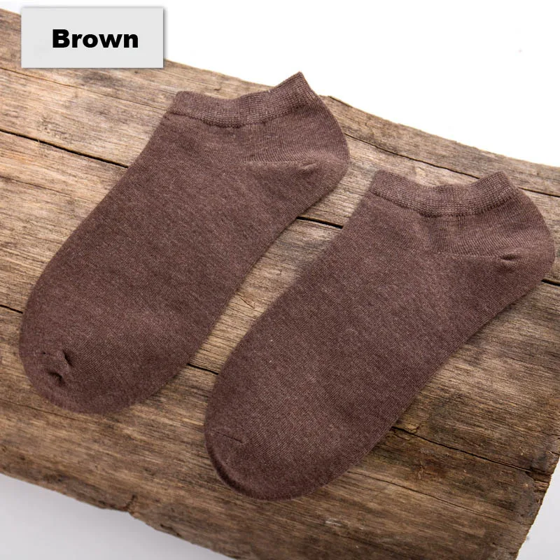 5 пар/лот, высокое качество, Новое поступление, Брендовые мужские носки, бамбуковые волокна, носки, мужские летние носки, дезодорирующие носки - Цвет: Brown