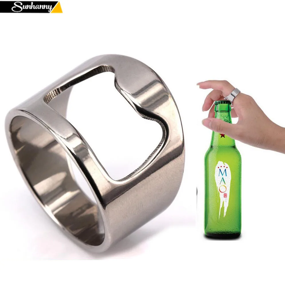 

Stainless Steel Bottle Opener Ring Stainless Steel Open Beer Bottle Ring Creative Bottle Opener Beer Opener