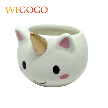 

WFGOGO Ceramic cute cartoon mugs Milk coffee drink cup 300-400ml creative stereoscopic gift