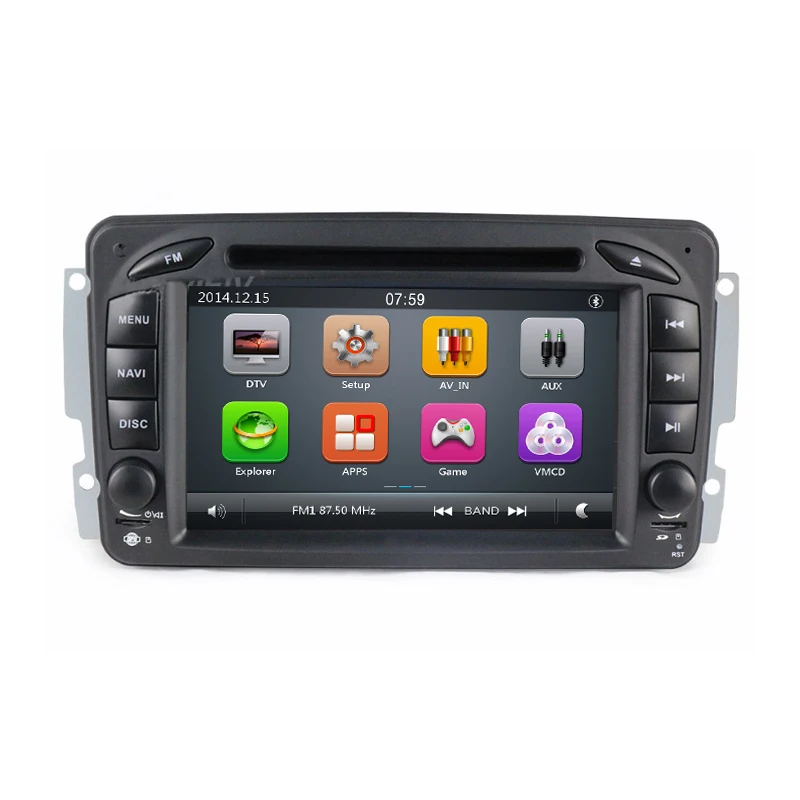 Cheap For Benz CLK W209 W203 W168 W208 W463 W170 Vaneo Viano Vito E210 C208 Car DVD player with GPS Radio stereo two DIN Audio USB STW 1