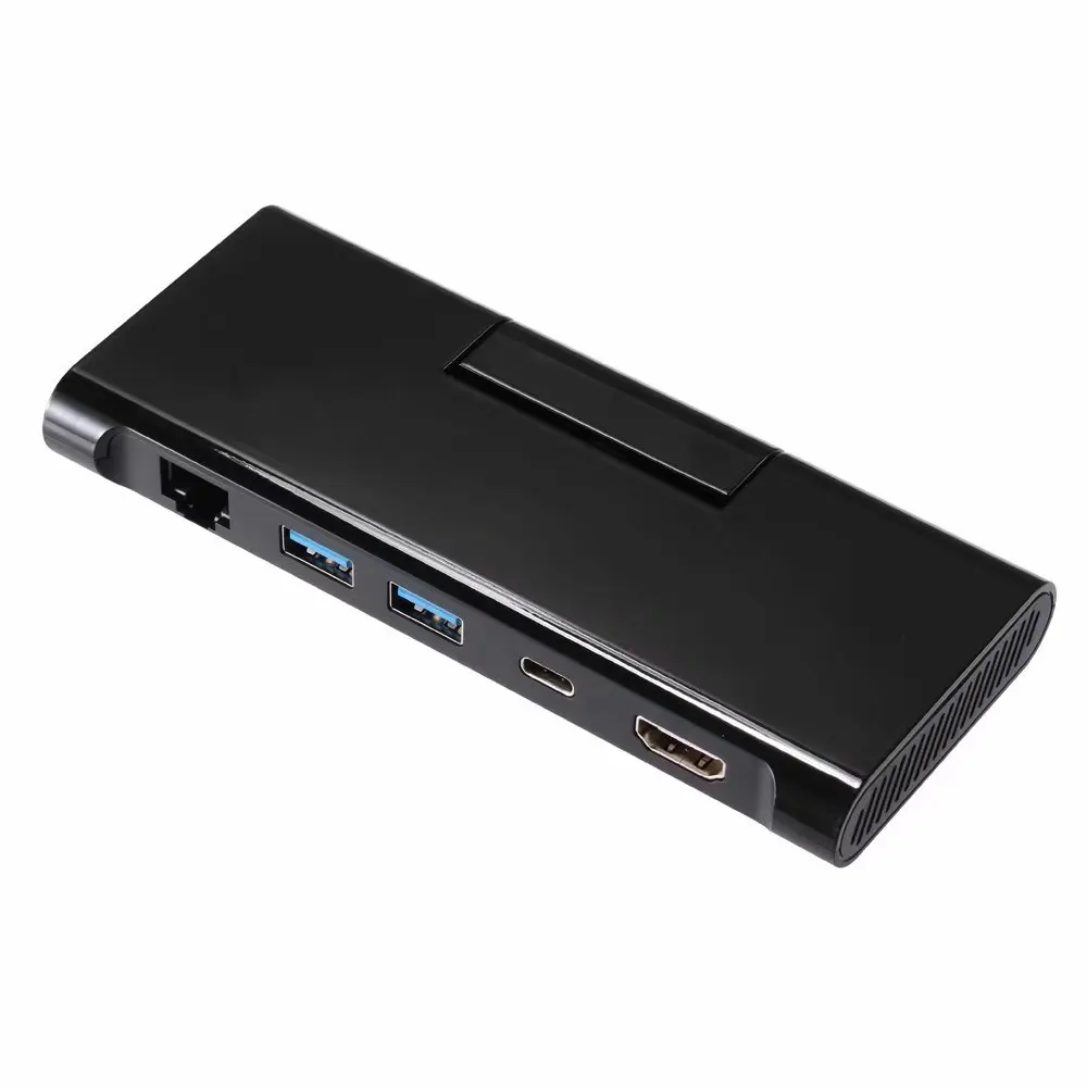 Тип C док-станции с телефона Стенд Зарядное устройство USB C к HDMI RJ45 USB3.0 концентратор для MacBook samsung HUAWEI Тип C USB HUB