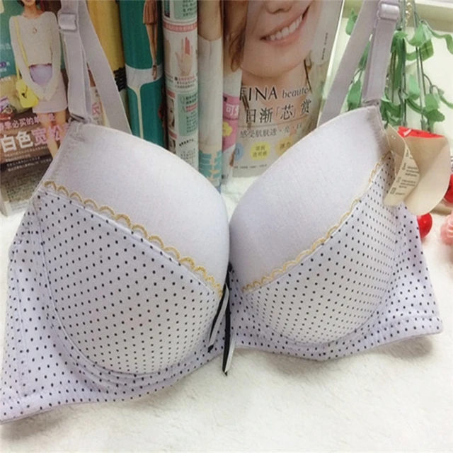 Cotton Dot Sexy Underwear bras for Women 38/85 40/90 42/95 44/100 C D E cup  big size push up bra fashion lingerie brassiere Bras - AliExpress