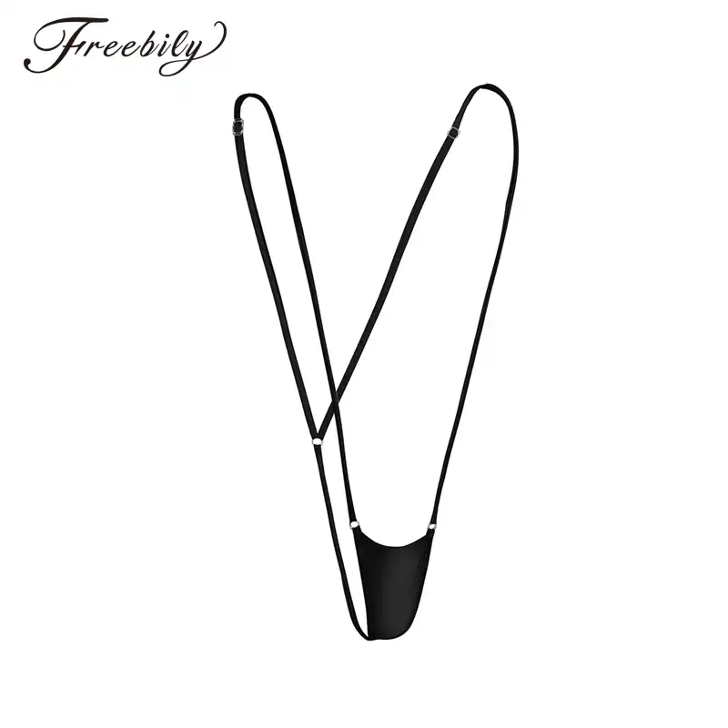 Swimwear Women One Piece Swimsuit G String Mini Bikini Micro Thong Swimwear Lingerie Backless