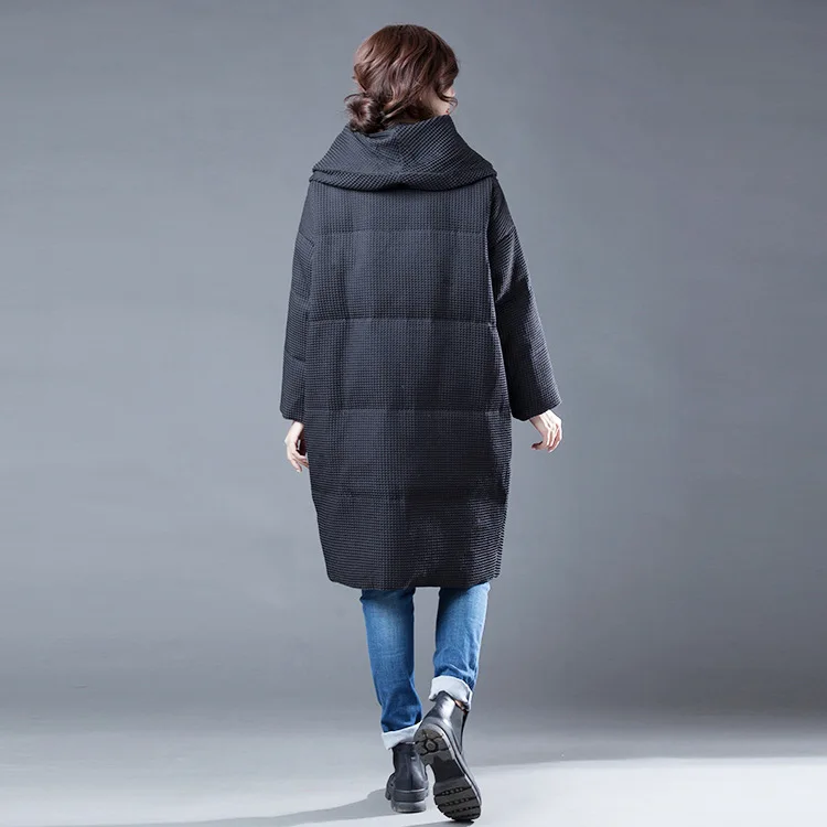 2018 New Arrival Autumn Winter Ceciliayu Regular Solid Slim Standard Few Black And Thin Down Garment Office Lady Knitted Down Coats