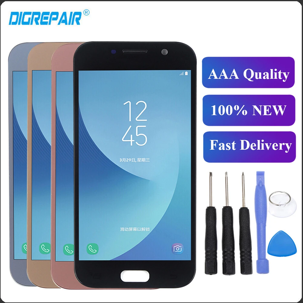 

A520 LCD For SAMSUNG GALAXY A5 2017 A520 SM-A520F LCD Display Touch Screen Digitizer Assembly Replacement Parts LCD A5 2017